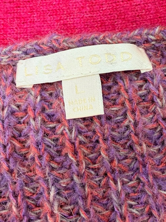 Lisa Todd Star Oversized Cardigan Sweater Large - Picture 2 of 6